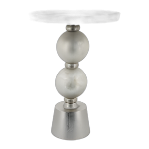 METAL, MESA LATERAL DE 22´´ H ORBE, ESPEJO TOP, CAMPEÓN/BRNZ