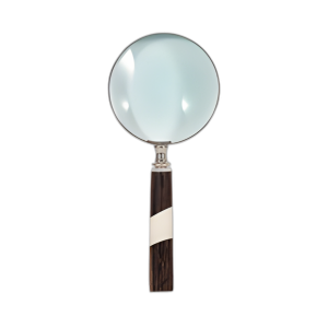 RESINA, LUPA DE 4´´ 2 TONOS, NEGRO/BLANCO