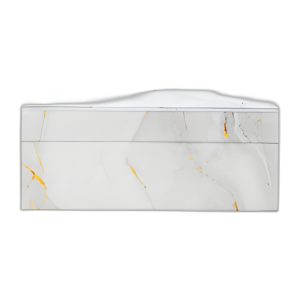 MADERA, CAJA ABSTRACTA DE 8X5, BLANCO