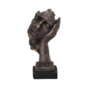 RESINA, 13´´ CABEZA DE SUEÑO, BRONCE