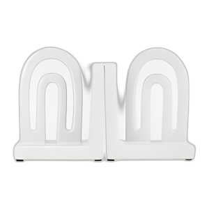 CER, S/2 6´´ ARCH BOOKENDS, WHITE