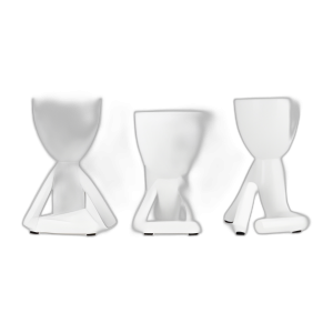 CER, S/3 8´´ HUMANOS SENTADOS, BLANCOS