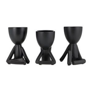 CER, S/3 8´´ HUMANOS SENTADOS, NEGROS