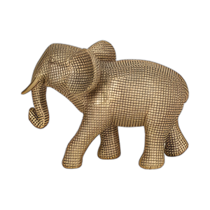RESINA, 8´´ ELFANTE DECO, ORO
