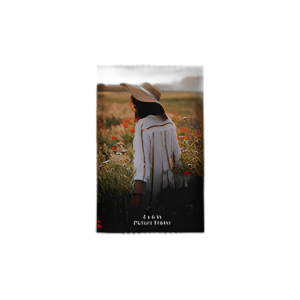 RESINA, MARCO DE FOTOS ABSTRACTO 4X6, NEGRO/BLANCO