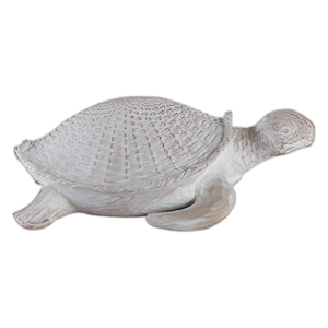 PATRÓN TEJIDO DE TORTUGA MARINA DE 13´´ , BLANCO