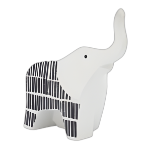 CER, 7´´ L DE TRONCAL DE ELEFANTE, NEGRO/BLANCO