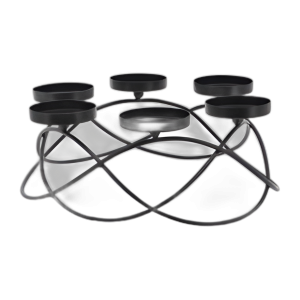 METAL, TITULARES DE 6 PILARES DE 14´´ L, NEGRO