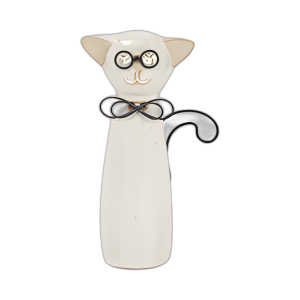 CER, 7´´ H CAT CON GAFAS, BEIGE