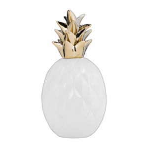 CER, 13´´ DECO DE PIÑA, BLANCO