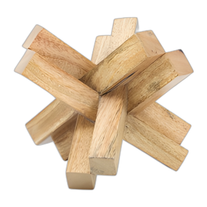 MADERA, 6X6 JACK, MARRÓN