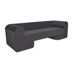 SOFÁ MODERNO - BASE DE ROBLE NEGRO, GUNMETAL