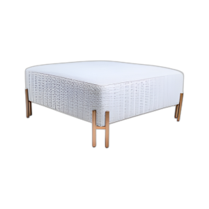 OTOMANA CUADRADA - WHITE/BLACK KD