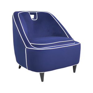 SILLA DE ACENTO DE DOS TONOS - BLUE DARK KD