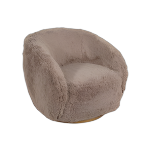 SILLA GIRATORIA DE RETROCESO, BRONCEADO