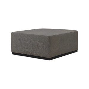 40X18 OTOMANO CUADRADO TAPIZADO, GRIS