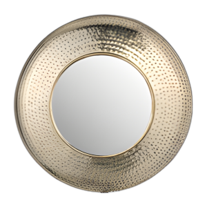METAL, 24´´ , ESPEJO MARTILLADO, GOLD WB