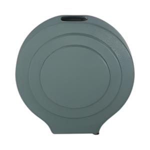 DOL, JARRÓN REDONDO DE 7´´ , VERDE AZULADO PROFUNDO