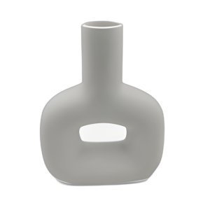 DOL, JARRÓN DE CORTE ABIERTO DE 8´´ , BLANCO