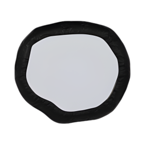 ALUM, 18´´ , ESPEJO DELINEADO CON MARTILLO, NEGRO MATE