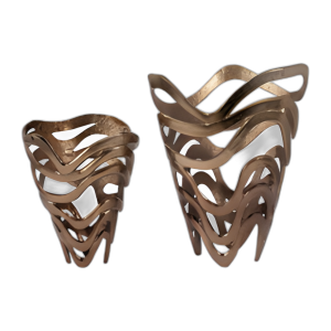 METAL S/2, 10/14´´ FRASCOS ABSTRACTOS, CHAMPÁN