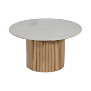 MADERA/MÁRMOL, 34´´ D REEDED, MESA DE CAFÉ, KD 2BOXES