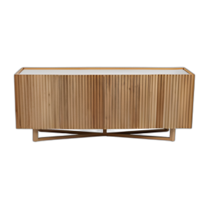 MADERA/MÁRMOL, 69´´ L 4 PUERTAS DE ACOSES, NATURAL, NATURAL