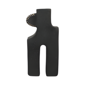 ECOMIX, JARRÓN DE ABSTRACTO DE 21´´ H, NEGRO