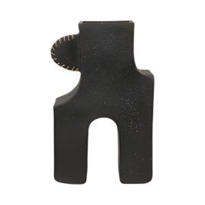 ECOMIX, JARRÓN DE RESUMEN DE 19´´ H, NEGRO