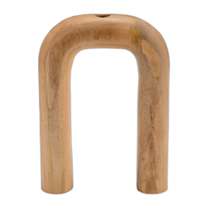 MADERA, JARRÓN DE CABALLOSASHOE DE 11´´ H, MARRÓN