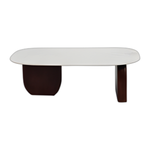 MÁRMOL/MADERA, 48´´ DX16´´ H COFFEE TBL, WLNT/WHT KD