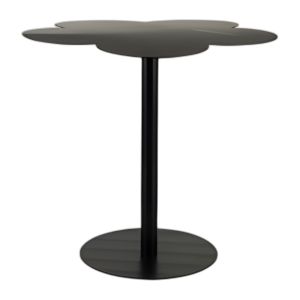 METAL, MESA LATERAL EN FORMA DE TRÉBOL DE 22´´ DX21´´ H, BLACK KD