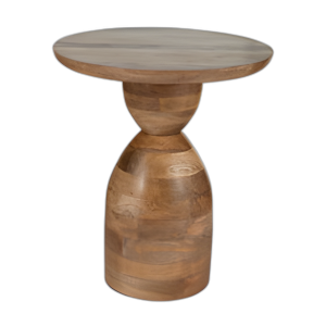 MADERA, MESA LATERAL SIMPLE DE 16´´ DX19´´, KD NATURAL