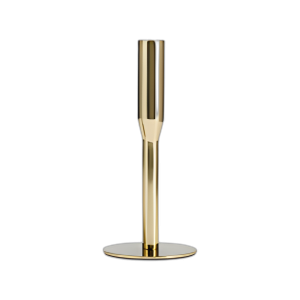 METAL, CANDELABRO CÁRTER DE 8´´ H, ORO