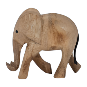 MADERA, 7´´ H DECO DE ELEFANTE, MARRÓN