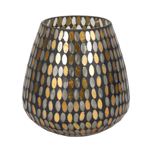 GLASS, TITULAR DE VOTIVO DE 7´´ H, COBRE