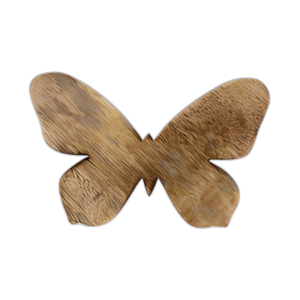 MADERA, 9´´ MARIPOSA DECO, MARRÓN