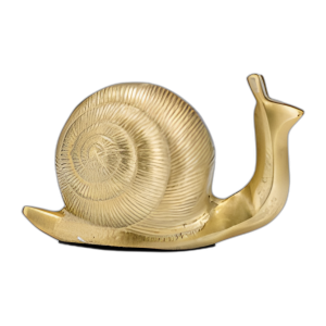 7´´ L DE METAL, CARACOL DECO, ORO