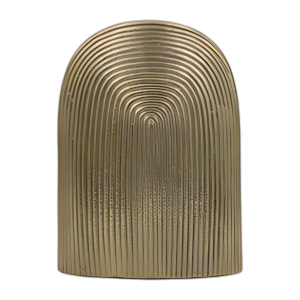 METAL, JARRÓN DE ARCO DE 14´´ , CHAMPÁN