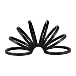 METAL, 11´´ , DECO DE ANILLO SLINKY, NEGRO