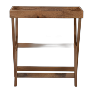 MADERA, BANDEJA DE MAYORDOMO DE 30X32´´ CON SOPORTE, BROWN KD