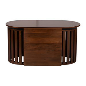 MADERA, 3 18X20/43X22´´ JUEGO DE MESA Y HECES, MARRÓN