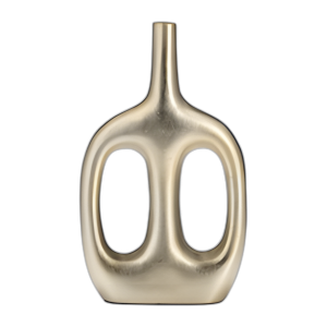 METAL, 15´´ HOLLOW MANEJAS JARRÓN, CHAMPÁN