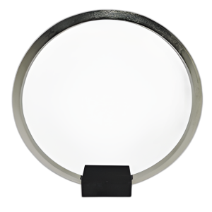 METAL, 19´´ , ANILLO DE PIE CON BASE, NÍQUEL/NEGRO