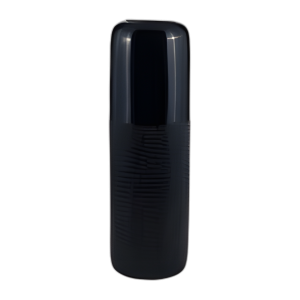 CER, JARRÓN RANURADO DE 18´´ H, AZUL MARINO