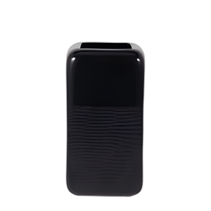 CER, JARRÓN DE 10´´ CUADRADOS, NEGRO