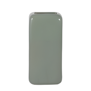 CER, JARRÓN RANURADO CUADRADO DE 12´´ , PEPINO