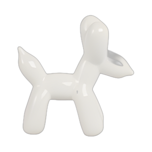 7´´ L BLOZO DOG ANIMAL, BLANCO