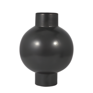 CER, JARRÓN DE BURBUJAS DE 15´´ H, GRIS