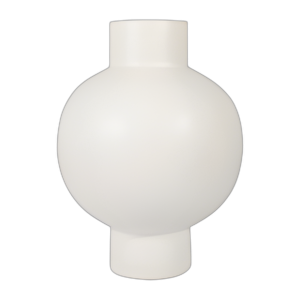 CER, JARRÓN DE BURBUJAS DE 18´´ H, CREMA